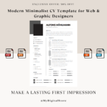 Modern Minimalist CV Template for Web & Graphic Designers