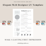 Elegant Web Designer CV Template