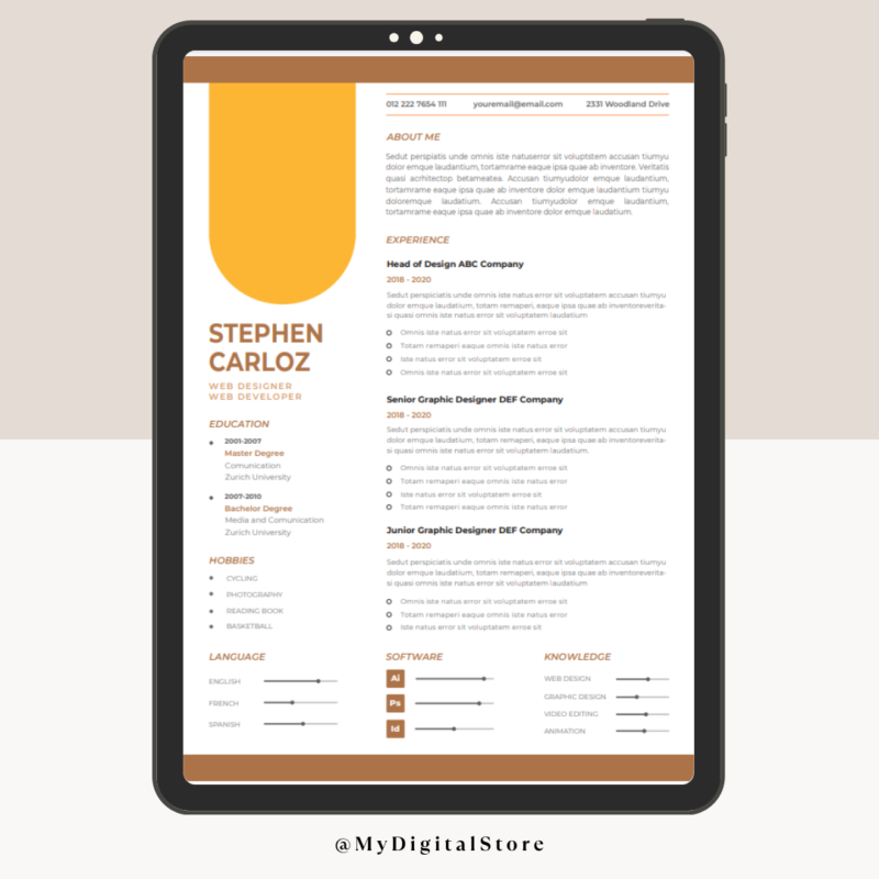 Creative Designer CV Template Pack