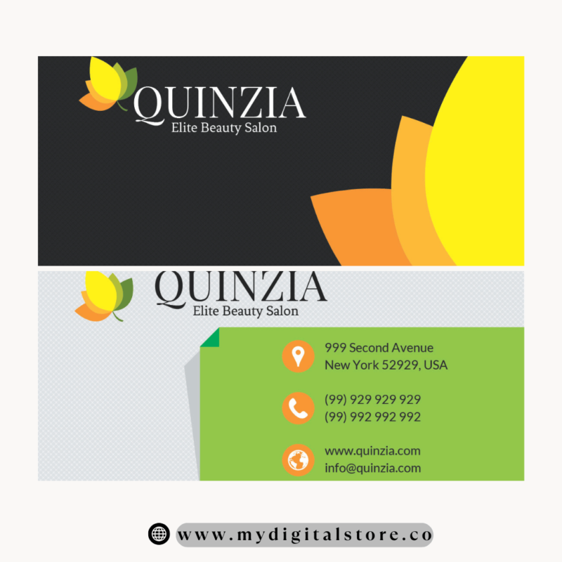 Elegant Beauty Salon Business Card Template