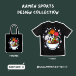 Ramen Sports Vector Bundle - Fun and Quirky Design for Creative Projects