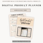 Turn your ideas into income with the Digital Product Planner! This comprehensive PDF workbook helps you define your niche, organize your content, and plan your digital products with ease. Perfect for creators and entrepreneurs