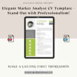 Elegant Market Analyst CV Template – Stand Out with Professionalism!