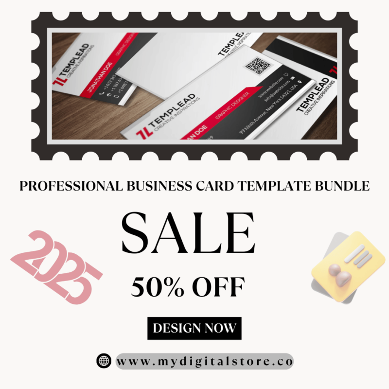 Stand out with this Professional Business Card Template Bundle! Editable PSD files, sleek double-sided designs, and print-ready resolution make creating professional business cards easy
