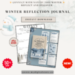 Discover the wonders of winter with My Winter Nature Reflection Journal. Packed with beautiful illustrations, observation prompts, and engaging activities, this journal connects you to the magic of nature during the cold months. Perfect for kids and adults alike!
