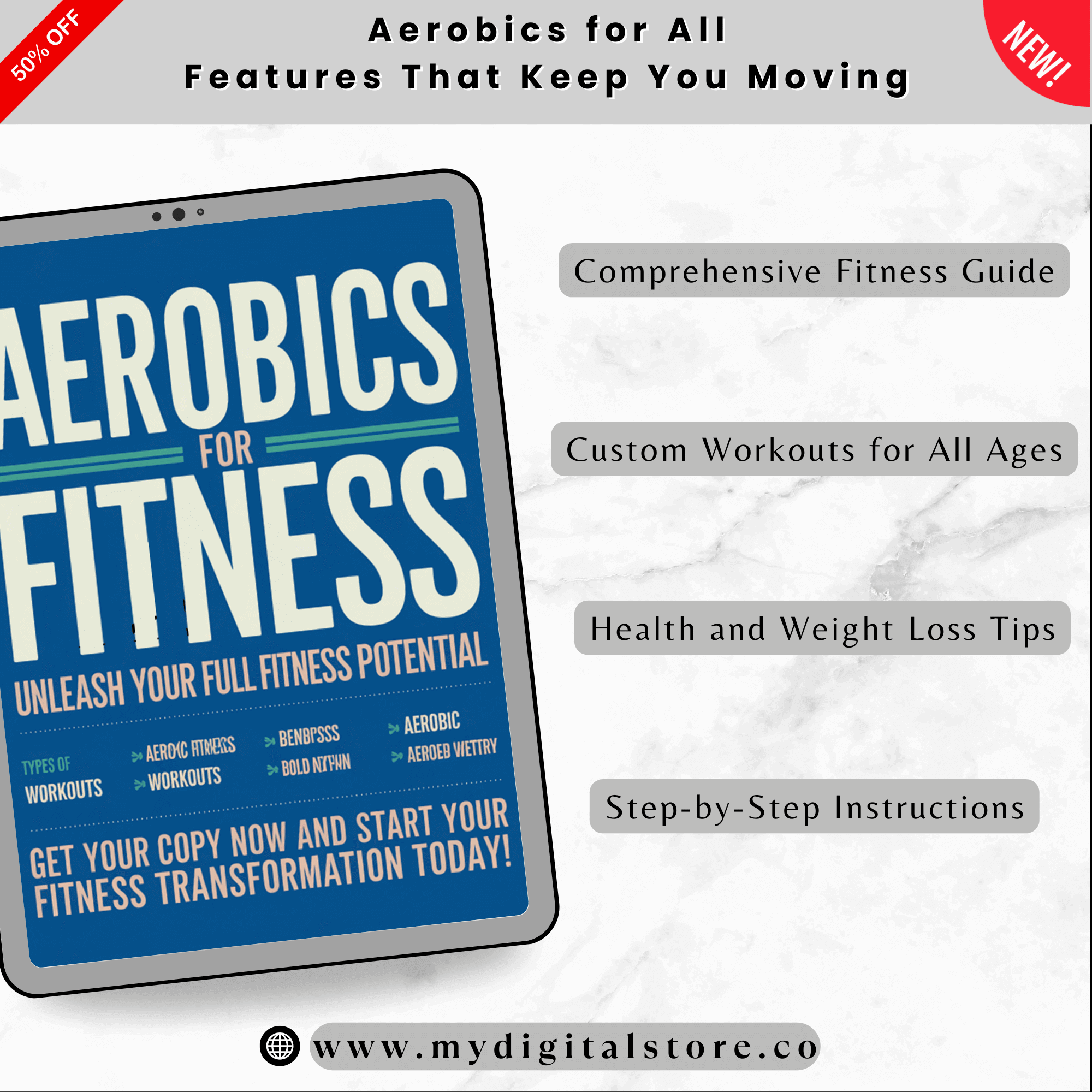 Discover the benefits of aerobic exercises with this comprehensive eBook! Learn about different types of aerobics, from low-impact routines to high-energy workouts, and unlock the secrets to better health, weight loss, and a stronger body. Perfect for beginners, fitness enthusiasts, and everyone in between.