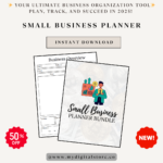 Stay organized and achieve your goals with the Small Business Planner Bundle 2025! This printable PDF includes daily, weekly, and monthly planning, financial tracking, customer follow-ups, and more.