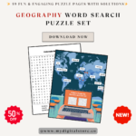 Dive into the world of geography with this 59-page word search puzzle set! Perfect for kids and adults, this engaging activity sharpens problem-solving skills while exploring mountains, regions, and more. Includes solutions for easy learning!