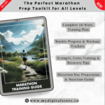 Marathon Training Guide – 16-Week Plan for Beginner, Intermediate & Advanced Runners. Includes progress trackers, cross-training tips, and race day preparation.