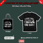 I Love You to The Moon and Back - Valentine’s Day SVG & PNG Design for T-Shirts, Mugs, and More!